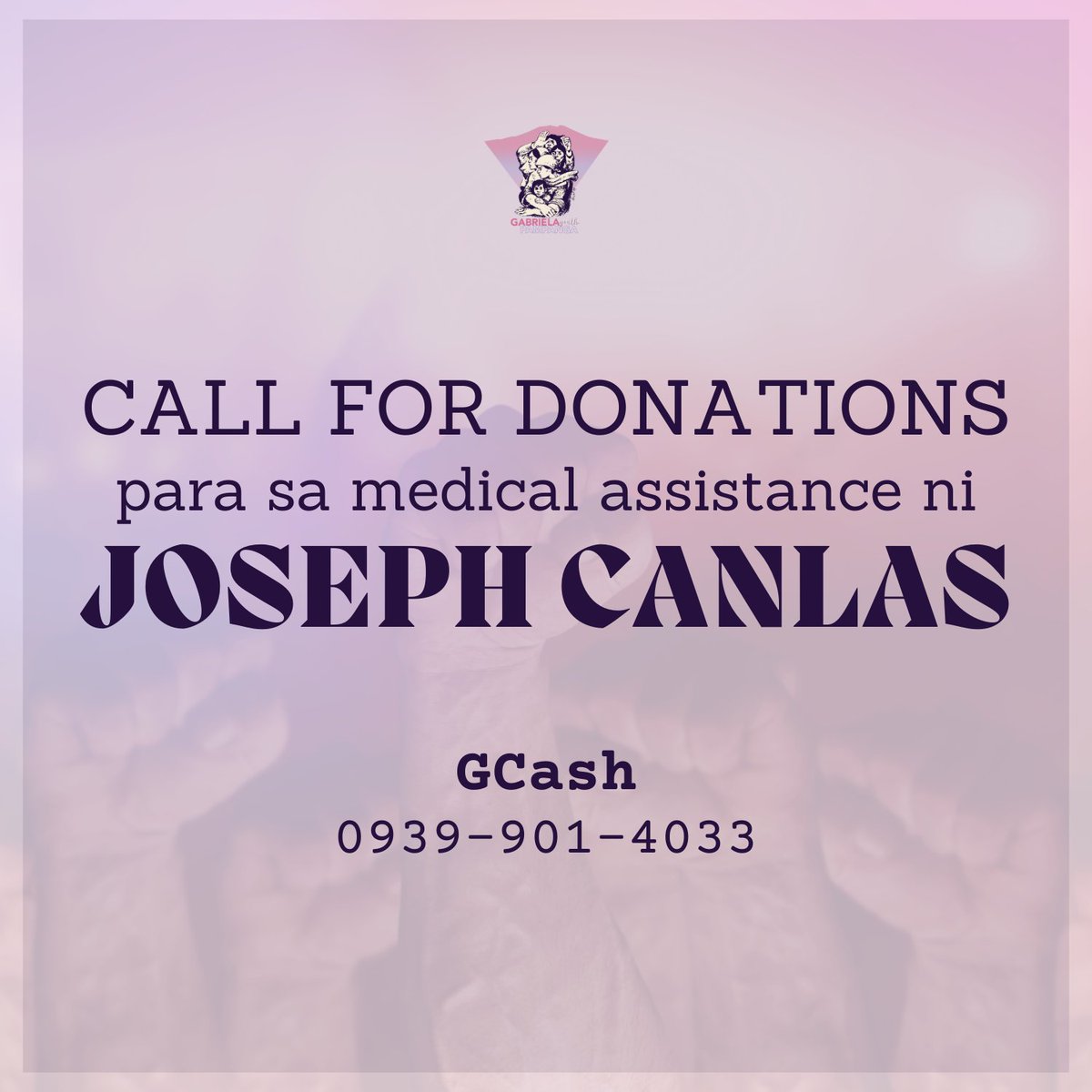 GYPampanga's tweet photo. Pumirma sa petisyon at makiisa sa panawagang palayain sina Joseph Canlas at Pol Viuya!

https://t.co/RSAdMLcJr6

Maaari ding magpaabot ng tulong-pinansyal para sa medikal na pangangailangan ni Ka JC.

GCash
09399014033

#FreeJosephCanlas
#FreePolViuya
#FreeAllPoliticalPrisonersPH https://t.co/JY8MENGonu