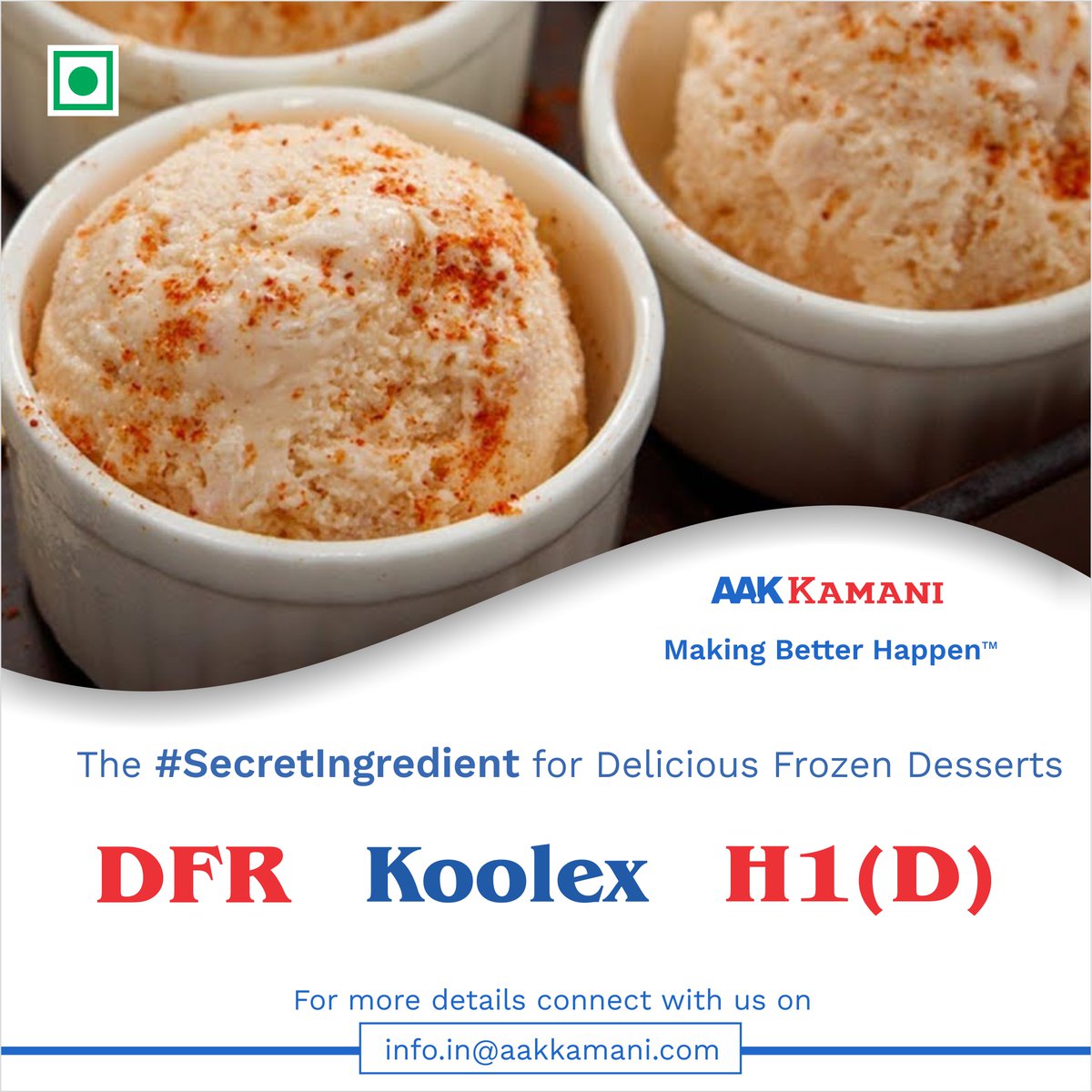 AAKIndiaCo's tweet image. Struggling to create innovative and delicious Frozen Desserts for your customers? Your search ends here with our #SecretIngredient that will give your customers a delightful experience. 
To know more about the fat range, visit: aakkamani.com/solutions/froz…. 
#AAKKamani
