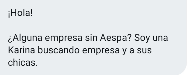 _anonimosfk's tweet photo. 🔮; Busca empresas con Aespa libre y el resto de las chicas https://t.co/pLVAjCclej