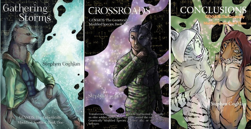 WordsBySC's tweet photo. Twenty years
and now #published
Ladies, Gentlemen, and all who do not conform to gender norms, may I present the third and final chapter in the Genmos Saga, from @ThurstonHowlPub
#GENMOS Conclusions is #availablenow
#Biopunk #Canlit #Furrybooks
https://t.co/E9S2G5qP6U https://t.co/bH5qA1ADO8