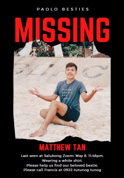 pangcytopenia's tweet photo. Nakakatawa naman talaga mga jokes mo, bestie. Balik ka na #FindingMatthew https://t.co/05TUn9CTYf