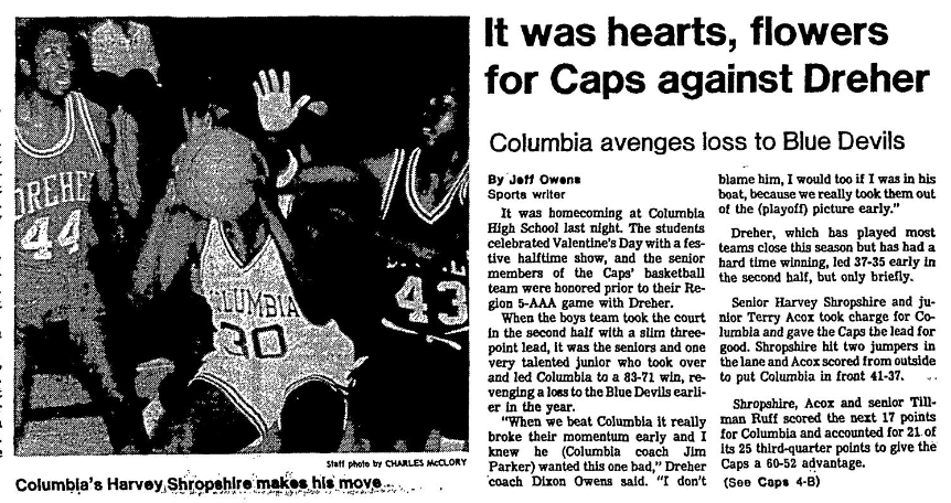 LostLettermen's tweet photo. "Capital Pride"
The guys (Terry Acox @1BAD94, #HarveyShropshire, #SandersMeans) from the iconic mid 80's Columbia High (@columbiacaps) hoop team drop by for an entertaining discussion on their run.Classic!!! Available today on https://t.co/C7YSdVppH8
#scbasketball
#schoops
#hoops https://t.co/ev50usULVf