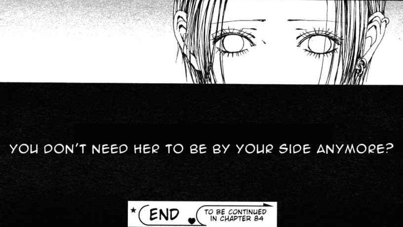  #NanaHonestly Nana has been a remarkable experience and while the overall arc at Chapter 84 ends abruptly, I think the final line is perfectly bound to the soul of the series. Nana is realistic, but it is bound to a very specific age, profession  https://twitter.com/Nikpicking/status/1390099011240042499