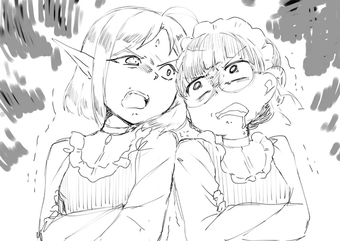 #メイドの日 らしいのでメイド描いたよ 