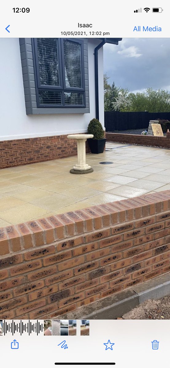 Lovely new patio area for our newest park home