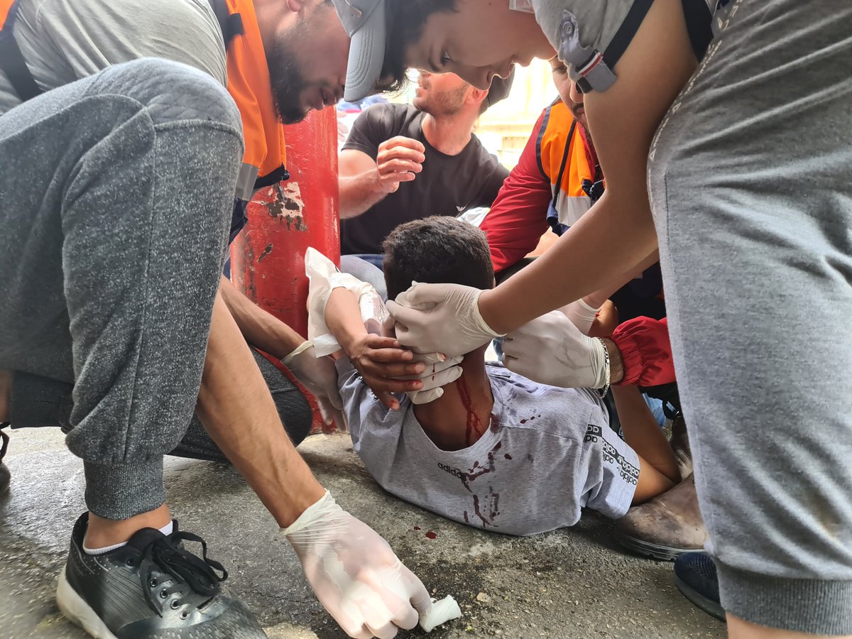 More than 300 Palestinians wounded during the Israeli raid of  #AlAqsa Mosque compound and surrounding areas in occupied East Jerusalem's Old City.228 Palestinians hospitalised, including 7 in critical condition.Follow our coverage for the latest  http://aje.io/sfzpv 