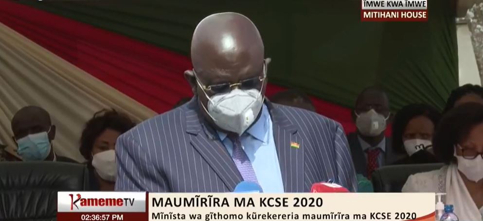 kameme101's tweet image. CS Magoha: Arutwo 893 nĩo marahotire kũgĩa A plain mwaka ũyu #KCSE2020Results