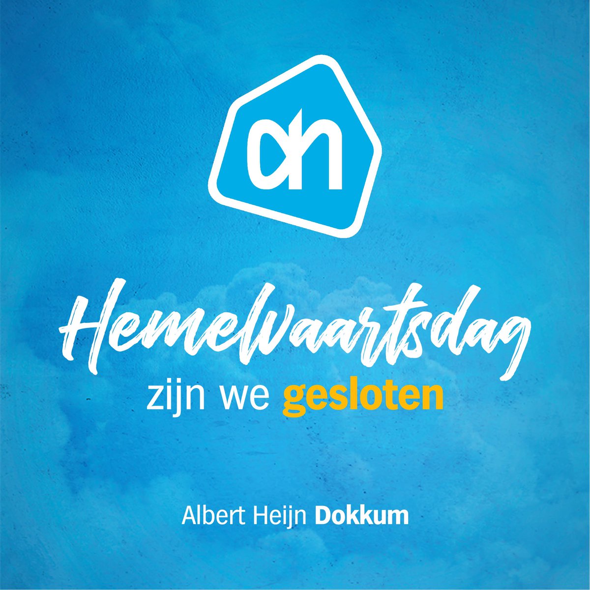Goedemaandag! We zijn de hele week (ma t/m za) weer open van 07.00 tot 21.00 uur, behalve met Hemelvaartsdag, dan sluiten we onze deuren een dagje.