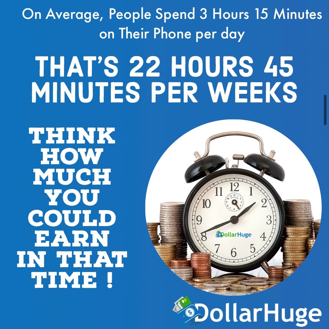 DollarHuge's tweet photo. Think how much you could earn! 
Join free today and get paid to play games, watch videos, take surveys and more! 

#paidgames #paidsurveys #paidvideos 
#paidsurveys #onlinesurvey #survey
#onlinebusiness #onlinework https://t.co/VpZFUwjgOO