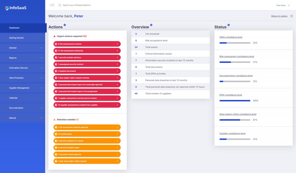 info_saas's tweet photo. “One of the key advantages of using InfoSaaS is how easy it is to see what we need to do, and by when. This will be a huge advantage over having to dig through spreadsheets to check we are up-to-date with everything.” - Managing Director at UK Backup. https://t.co/SFs7l0TXMG #iso https://t.co/xh5kKEnIWw
