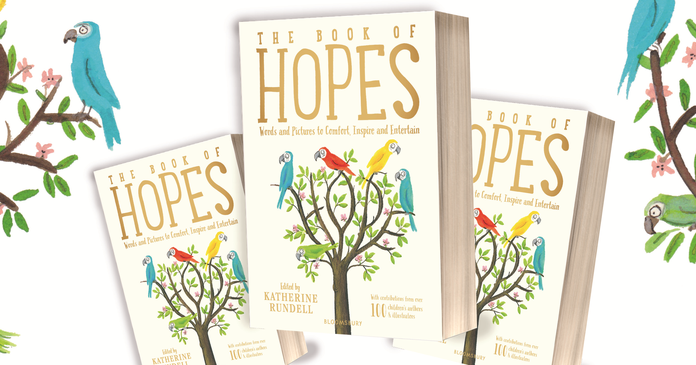 Literacy_Trust's tweet photo. Mark #MentalHealthAwarenessWeek with @ruruwrites' poem The Store Full of Magical Things, featured in #TheBookOfHopes. You can also take on her challenge to write a letter to a friend or family member who you'd like to send "a smile that can never fade." https://t.co/Uibxnw25U1 https://t.co/ZVHCxRLDbC