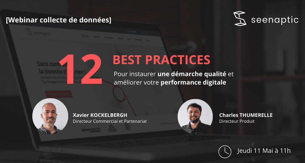 [❗ J-1] Pour vous inscrire à notre #Webinar sur la collecte de données❗

🚀Au programme :
12 best practices pour instaurer une démarche #qualité et améliorer votre performance #digitale.

🕚RDV demain à 11h.

L'inscription ici : 
bit.ly/3dnL7mZ