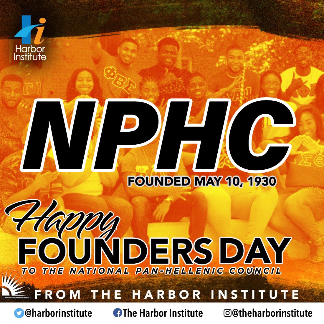 harborinstitute's tweet photo. On May 10, 1930 The National Pan-Hellenic Council (NPHC) was established! Happy Founders’ Day!!! #NPHC #D9 #motivationalmondays https://t.co/4io7w6pg2x