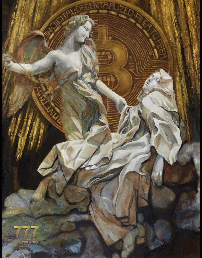 I own  @trevorjonesart’s “Bitcoin Angel” which gives me exclusive access to his club and role in his discord with some great perks he has planned for all holders in the future.