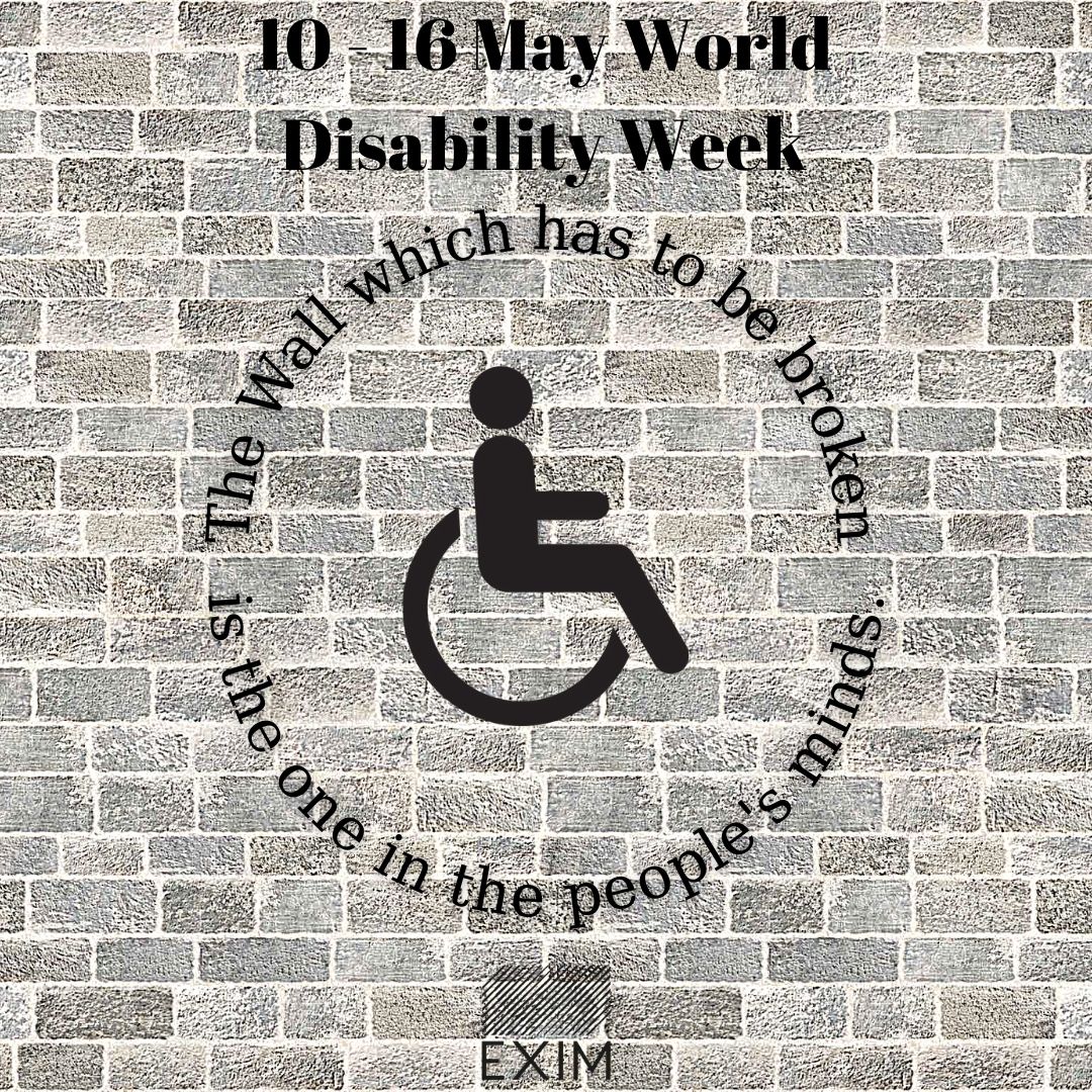 eximofficial's tweet photo. The biggest obstacle is lovelessness.
En büyük engel sevgisizliktir.
#eximtrade #WorldDisabilityWeek #DünyaEngellilerHaftası https://t.co/P4fHTtOUvF