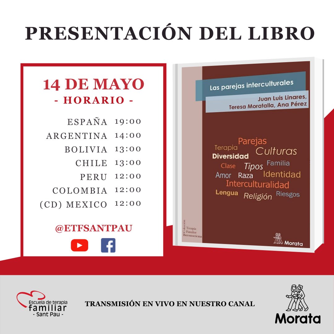 📚 ¡UN LIBRO NUEVO! 📚
Nuestra actividad académica no se ha detenido, los docentes han continuado con su labor de producción e investigación.
.
#terapiafamiliar #terapiasistemica #etfsantpau #terapiabreve #featf #relates #barcelona #posgradosistemico