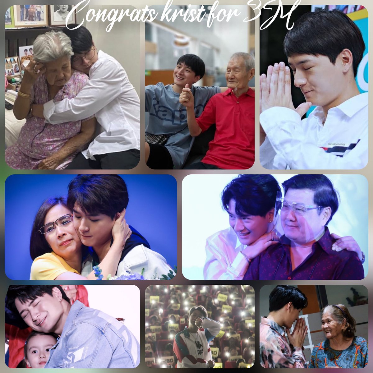 #warmfamily #mylittlebrother❤️ #KristPerawat #very #lovely #kindhearted #soul ... #lotsoflove❤️ and #support you #always kitcat 💕💕💕 ctto pic click📷  #3MillionWithKrist @kristtps #GodBlessYou kitcat.