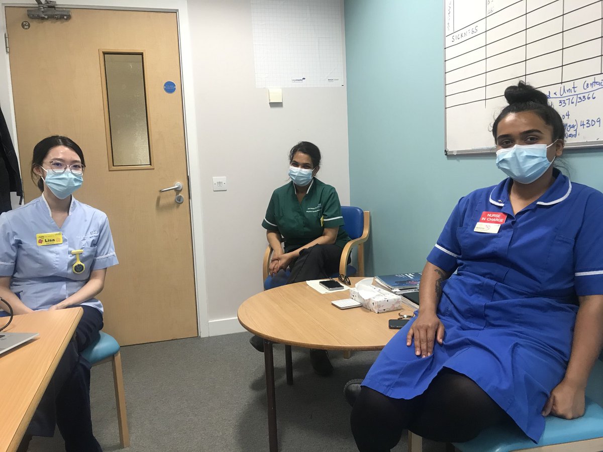 datt_colette's tweet photo. Good to catch up with our #cyp #PNA’s Lisa and Queency ⁦@NorthMidNHS⁩
this am with ⁦@Suzanne02190370⁩ #CNS 
Good to hear how the course is progressing, exciting to be facilitating restorative clinical supervision in #cyp
⁦@NursingEmma⁩ ⁦@ShereenNimmo⁩ https://t.co/e4iTIw7GC6