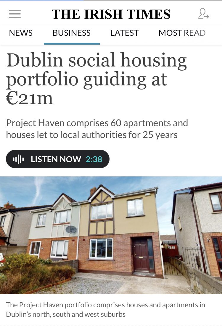 Social Housing as a portfolio and why I always say that “it’s the crime that’s legal.” Thread. Firstly, these are 60 homes, not a portfolio. But the agent selling them Allied Irish Property is basically Cash For Gold/Pound Shop DNG.