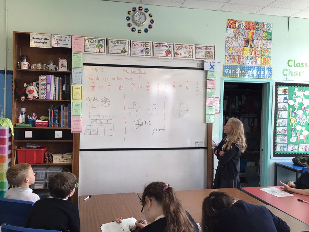 whitdale_ps's tweet photo. P5C had lots of fun sharing their fraction strategies in Number Talks today #numbertalks #wlnumeracy https://t.co/pE216yDFSM