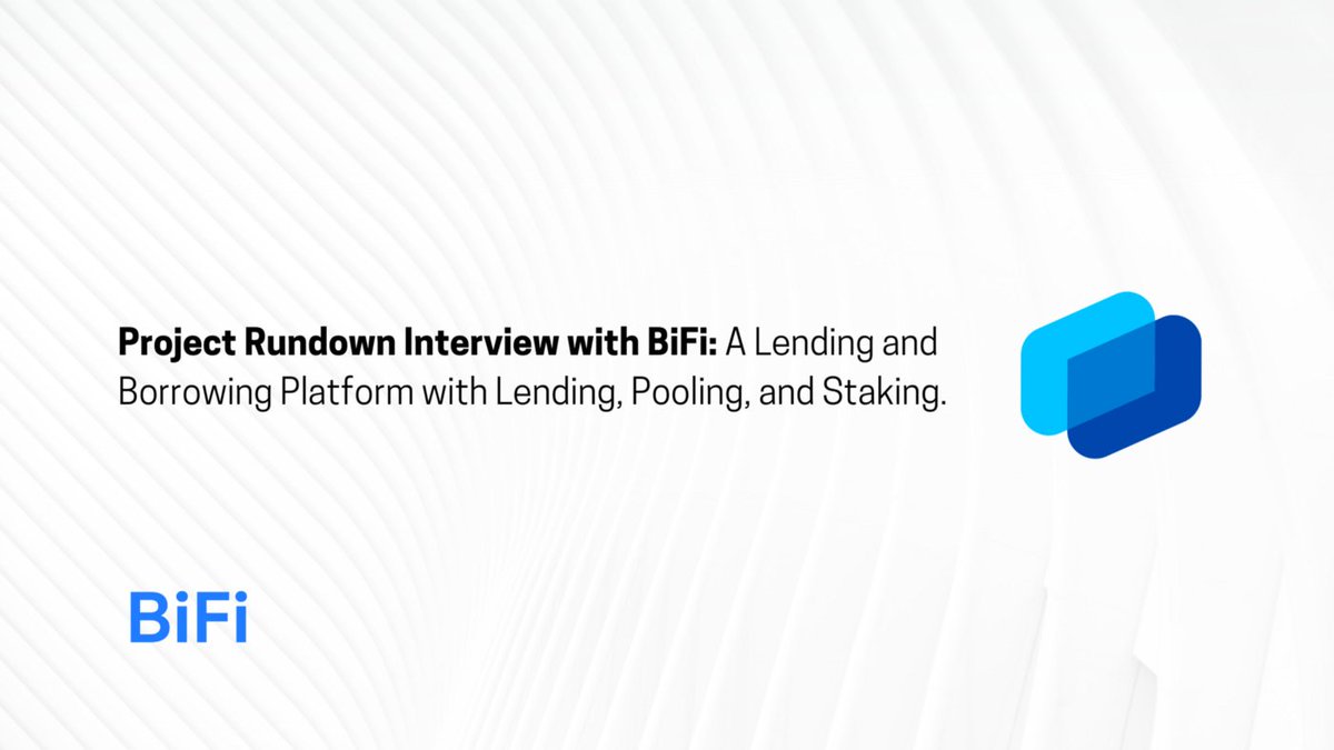 thecapital_io's tweet photo. Project Rundown Interview with #BiFi
@BiFi_lending is a lending and borrowing platform with three main services - Lending, Pooling, Staking.
Full interview here - https://t.co/8DEqjUiaky
Which project should we interview next?
#cryptocurrency #DeFi #blockchain #MultichainDeFi https://t.co/PuJrRf8a1p