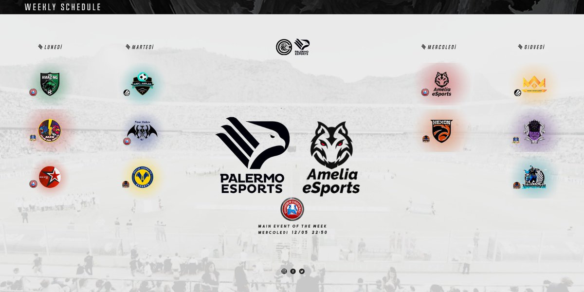 iLoveNERD2016's tweet photo. #WeeklyShedule
Ecco i nostri impegni settimanali
#SiamoAquile
@PalermoEsports https://t.co/xgOgDsQupj