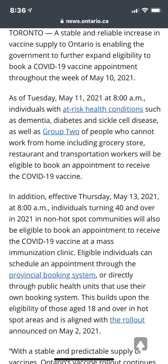 <a href="/VaxHuntersCan/">Vaccine Hunters Canada</a> The Ontario news room released a press release with details!! Here are a few examples! I could only get so much in my screenshot 🤣