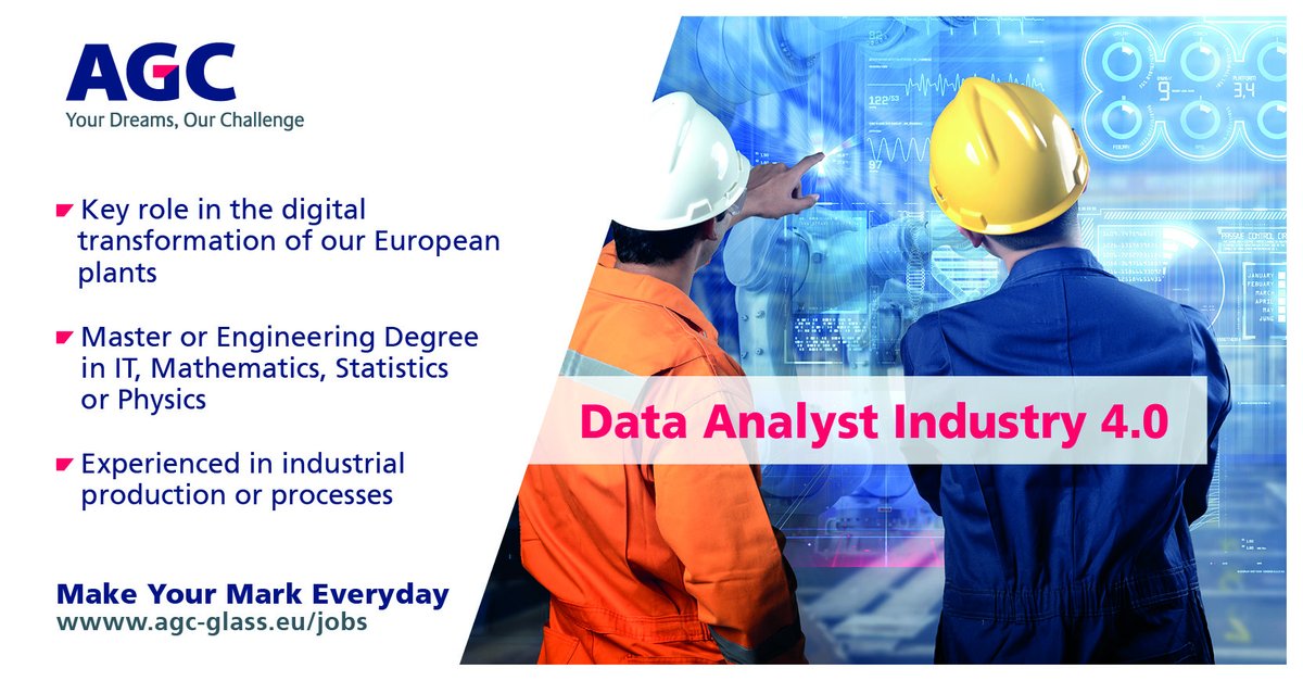 Agc Glass Europe On Twitter Want To Change The World With Unique Materials And Technologies Agc Is Looking For A Data Analyst Industry 4 0 More On Https T Co Evbreqmqvu Agcglass Jobs Digital Transformation Https T Co Tcnr5zhylj