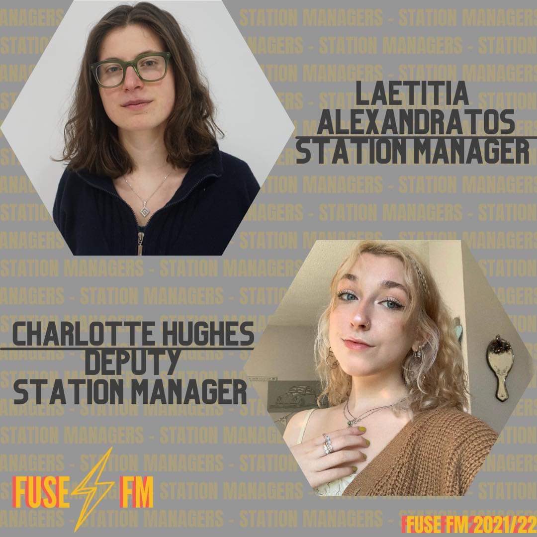 ✨so we have our station manager and deputy for next year!! congratulations to Laetitia (our new station manager) and @charliee_hughes (our deputy)!!⚡️