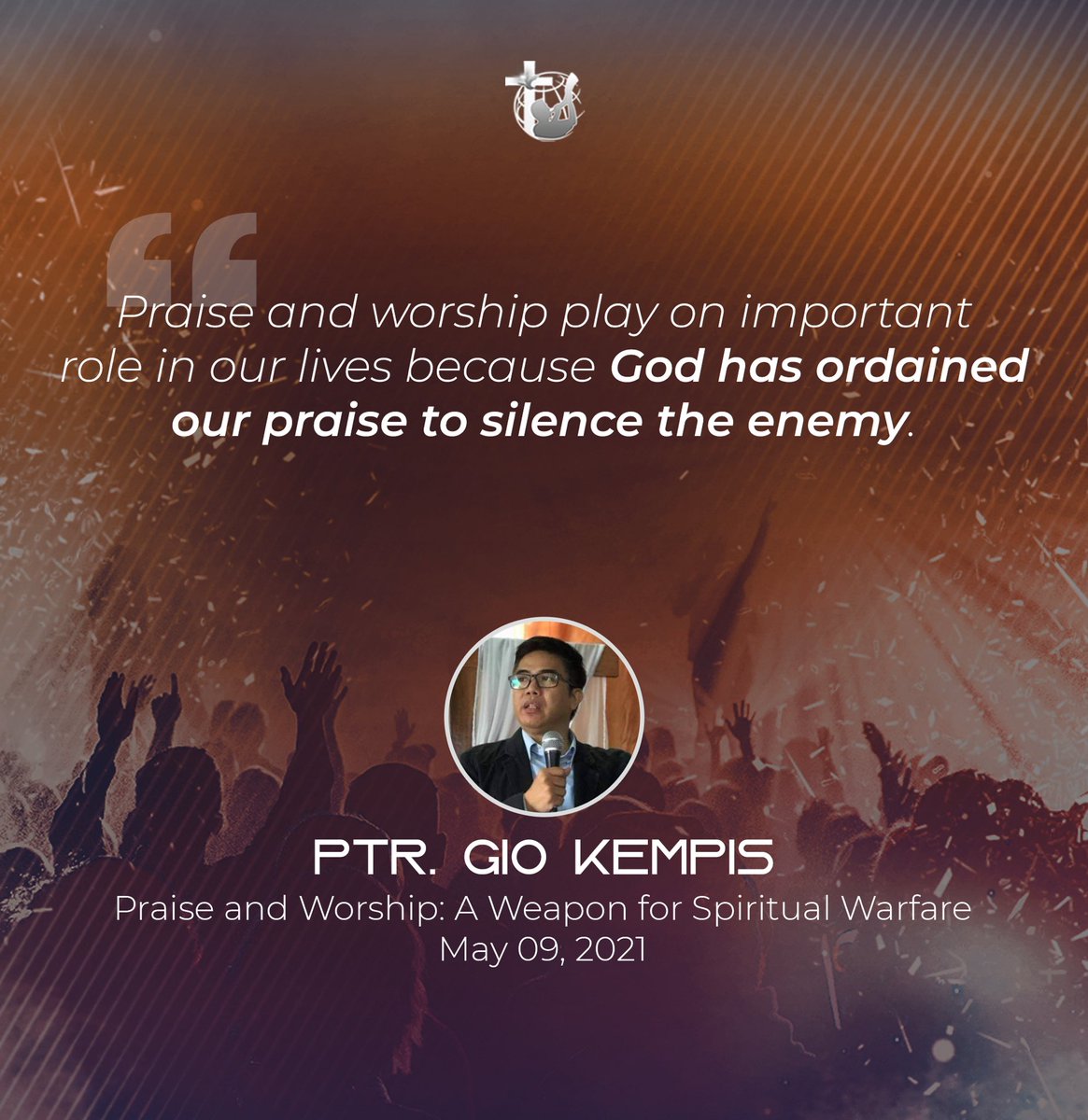 Did you know that our praise and worship is very powerful, and it is a weapon that can unlock doors, close doors, break chains, bring healing and deliverance, cause the enemy to back out and take his hands off our loved ones and our Church?

#MadeToWorship
#WorshipAsOne
