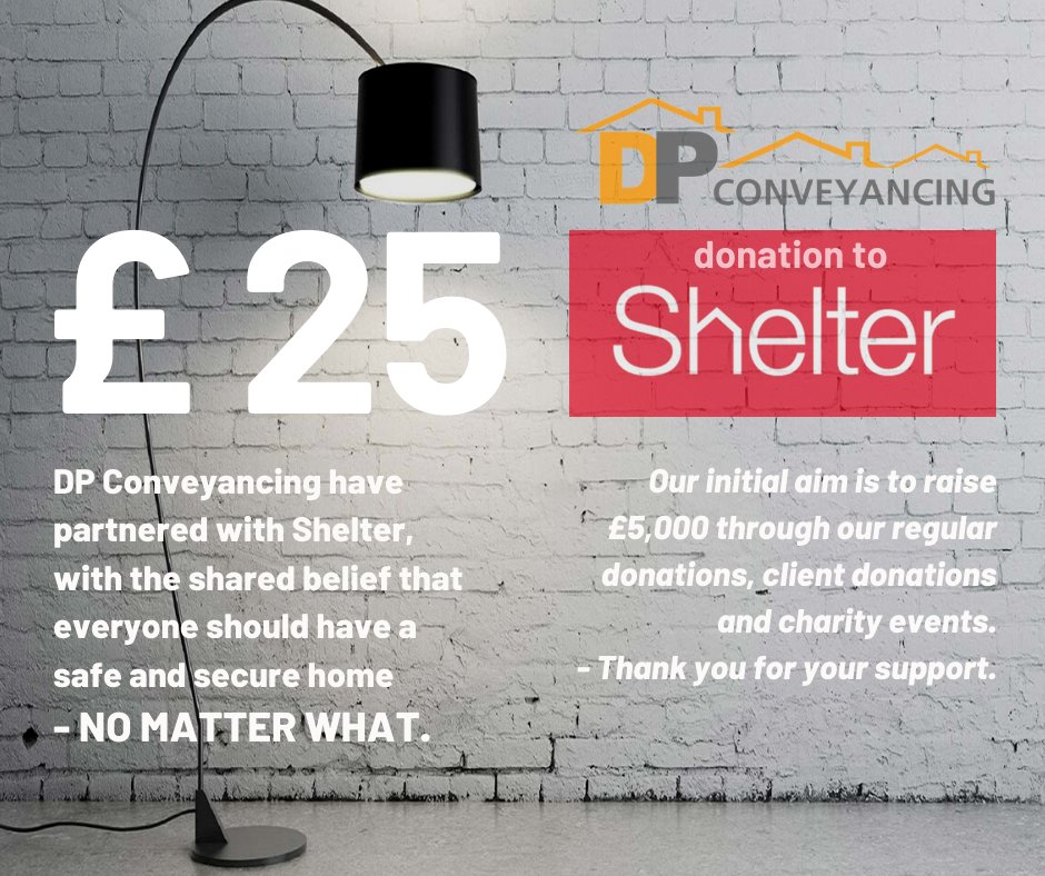 We have recently partnered with the housing and homelessness charity Shelter, and our initial aim is to raise £5,000 through our regular donations, client donations and charity events.
- Thank you for your support : )

justgiving.com/fundraising/dp…