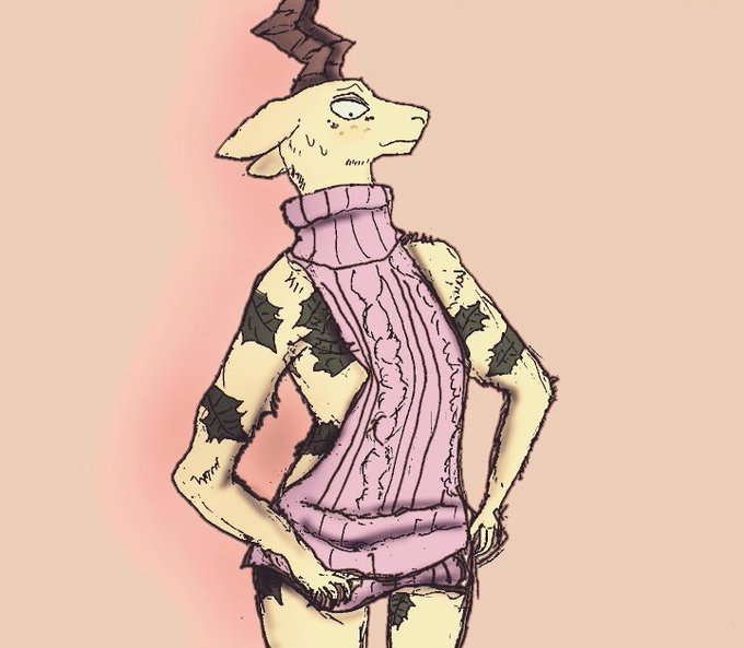 裸セーターのtwitterイラスト検索結果