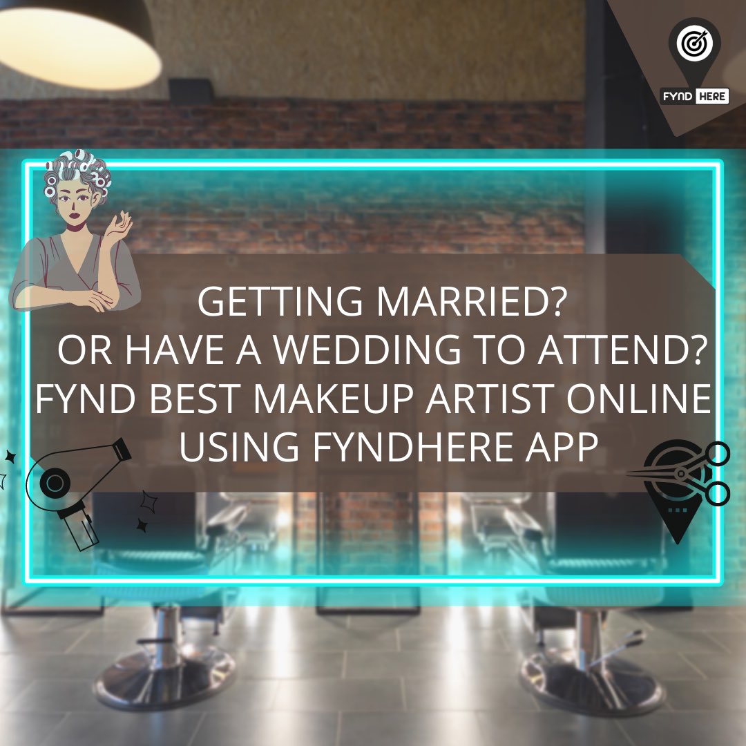 fyndhere's tweet photo. Getting married or have to attend a wedding but can't step out because of Covid? Your search for a perfect makeup ends here at Fyndhere.
Search for best makeup artists in the vicinity as per your budget.
So don't wait and download the #Fyndhere #App
#Yourlocalgenie #wedding https://t.co/tmHcn005np