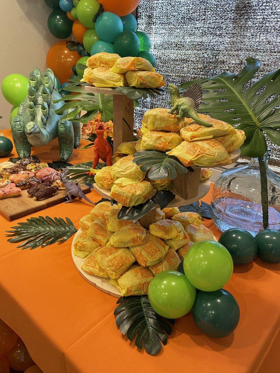 ItsFangs's tweet photo. Would have to say his birthday was a hit π₯³ Donuts and Dinosaurs #threerex https://t.co/Do8NqROYri