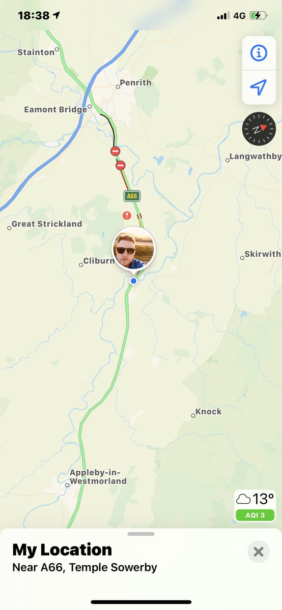 Stuck in road closure on a66 ☹️☹️