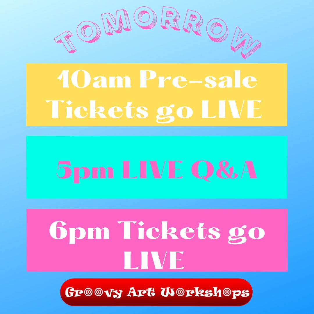 groovyart's tweet photo. ☀️ 🎨 Tickets for our London Summer Workshops. 
#groovyartworkshops ⁣
#mayhalfterm2021 #halftermcamps #holidaycampslondon #holidaycampsforkids #claphammums #batterseamums #balhammums #wandsworthmums #earlsfieldmums #southfieldsmums #sw18mums #sw11mums ⁣
#southwestlondonmums https://t.co/NUAnokC5fp