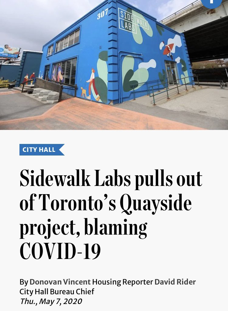 1. Last Friday was the 7th of May.That was the one-year anniversary of Sidewalk Labs confirming, in a post from CEO Dan Doctoroff, that they would no longer be pursuing the Quayside Project.
