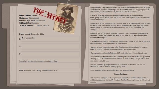 Want to see students willingly read 6 pages of historical text and write an argument about it? Try this investigation into the worst pirates in history! Thanks to <a href="/slidesmania/">Charlotte and Ellie</a> for the template! docs.google.com/presentation/d… #sschat