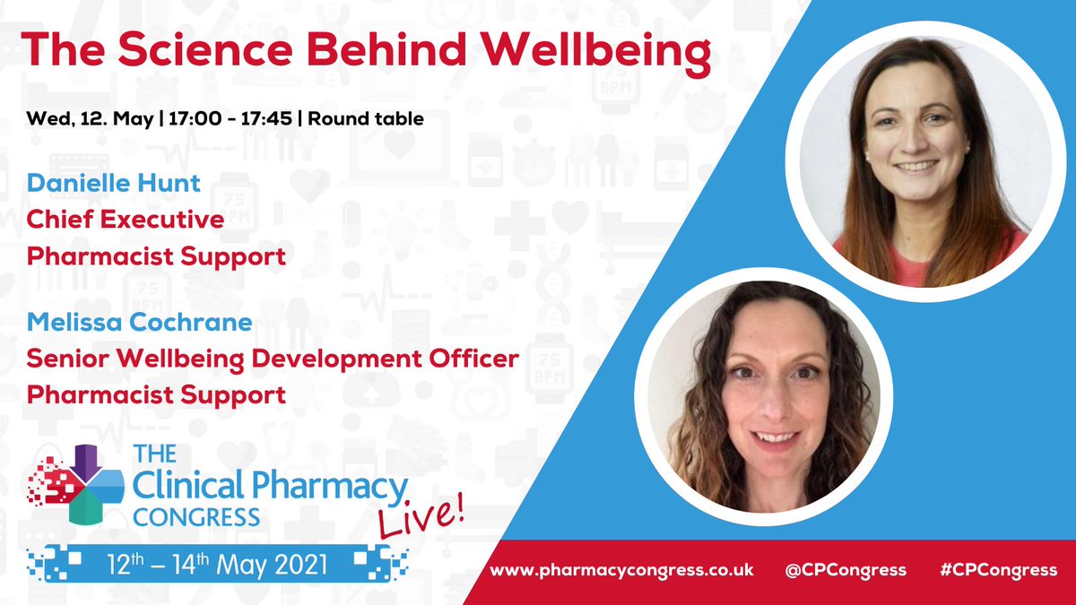 Clinical Pharmacy Congress (@cpcongress) on Twitter photo This week is #MentalHealthAwarenessWeek. Talking about mental health is more important than ever before. 💙
We are excited to have <a href="/PharmaSupport/">Pharmacist Support</a> host a round table discussion about the science behind wellbeing at #CPCLIVE2021.
Join the discussion here: buff.ly/33JQubP This week is #MentalHealthAwarenessWeek. Talking about mental health is more important than ever before. 💙
We are excited to have <a href="/PharmaSupport/">Pharmacist Support</a> host a round table discussion about the science behind wellbeing at #CPCLIVE2021.
Join the discussion here: buff.ly/33JQubP