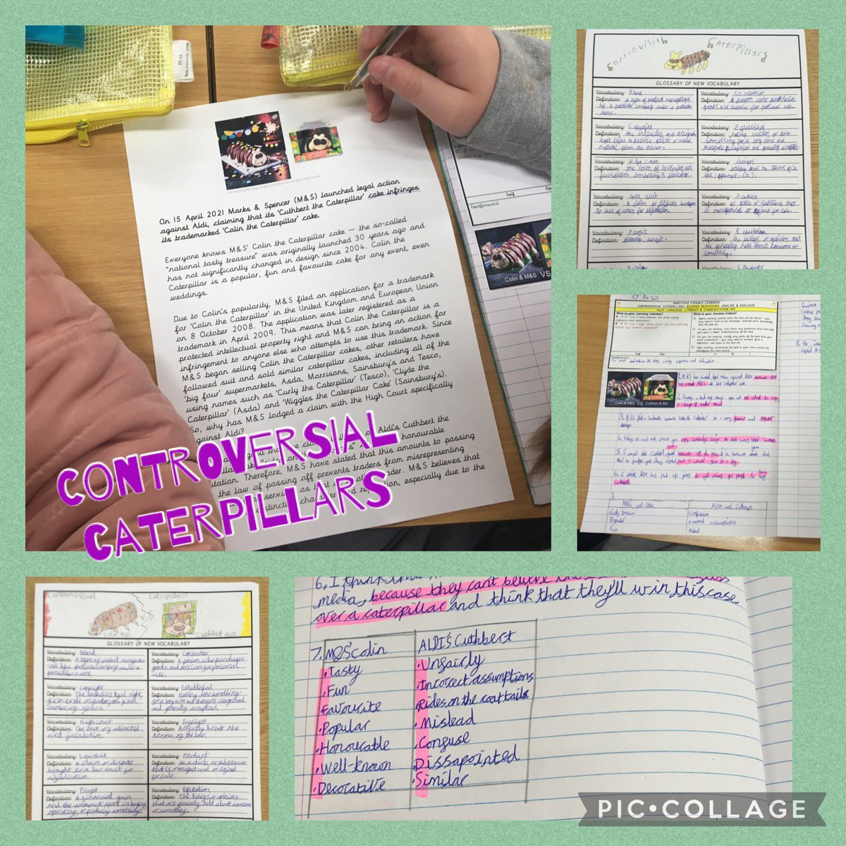Year6PDCS's tweet photo. Llawer o ddarllen heddiw! Y6 used inferences to make predictions 🔮 during #ReciprocalReading and we started our ‘Controversial Caterpillars’ topic with some #ReadingBehaviour work as well as identifying bias. Da iawn to our representatives in the transition council meeting! https://t.co/i4RT9wjc8E