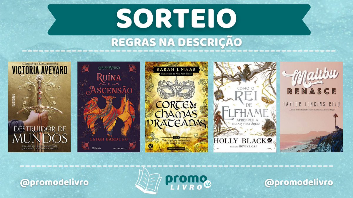 promodelivro's tweet photo. ✨ SORTEIO DE LANÇAMENTOS ✨

📚Prêmio: Um dos livros da imagem 

➡️ Regras:
- Seguir @promodelivro
- Dar rt nesse tweet 

➡️ Resultado quarta-feira (12/05) às 20h

Boa sorte 💖 #1AnoDePromoDeLivro https://t.co/FEV5EF08R8