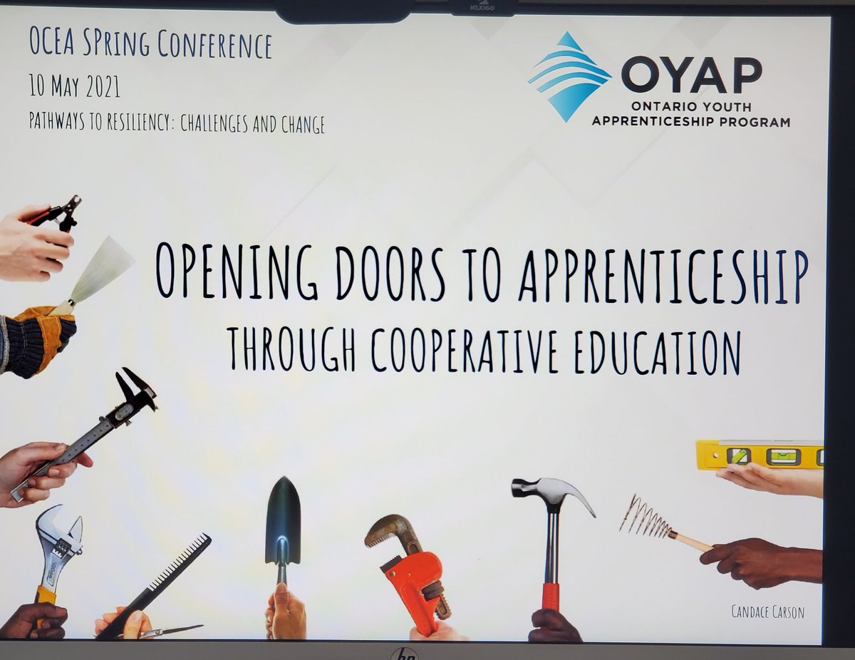 Another chance to share all things #oyap this afternoon. Thank you <a href="/OCEA_AECO/">OCEA - AÉCO</a> for the opportunity to present #apprenticeship as a #firstchoicepathway for students in Ontario.