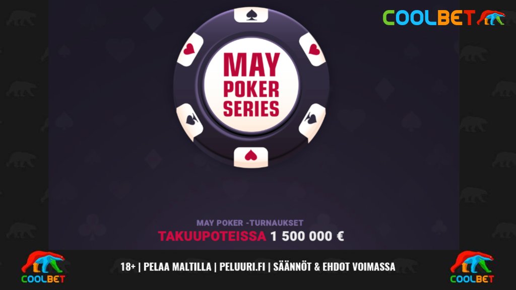 Coolbet_'s tweet photo. COOLBET-SKABA!

Paina RT ja voit voittaa 100 € pokerilipun 11.5. klo 19:45 pelattavaan May Series #50 €200K GTD Day 1B -pokeriturnaukseen! 

Voittaja arvotaan tiistaina klo 17:00!

Lue lisää uudesta May Poker -kampanjasta: https://t.co/cLf2zrp4xg #pokeri #nettipokeri https://t.co/qvTo3jnM0a