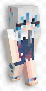 gawrgura Minecraft Skin  Minecraft skins cute, Vkook fanart, Minecraft skin