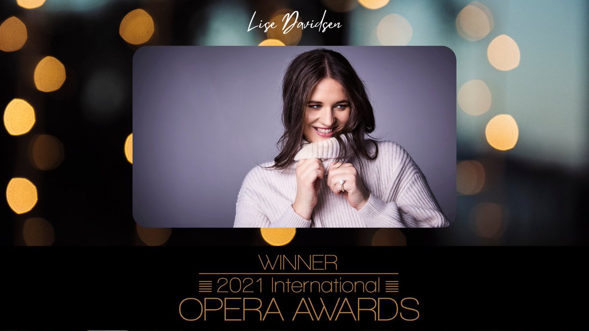 TheOperaAwards's tweet photo. Next up, the lovely @brinsherratt joins us to present the award for Female Singer of the Year. 

And the winner is...

The soprano @LiseDavidsen, performing tonight at @teatroallascala in their re-opening concert. Congratulations Lise! #OperaAwards2021 #winners https://t.co/FEuVaV3mkd