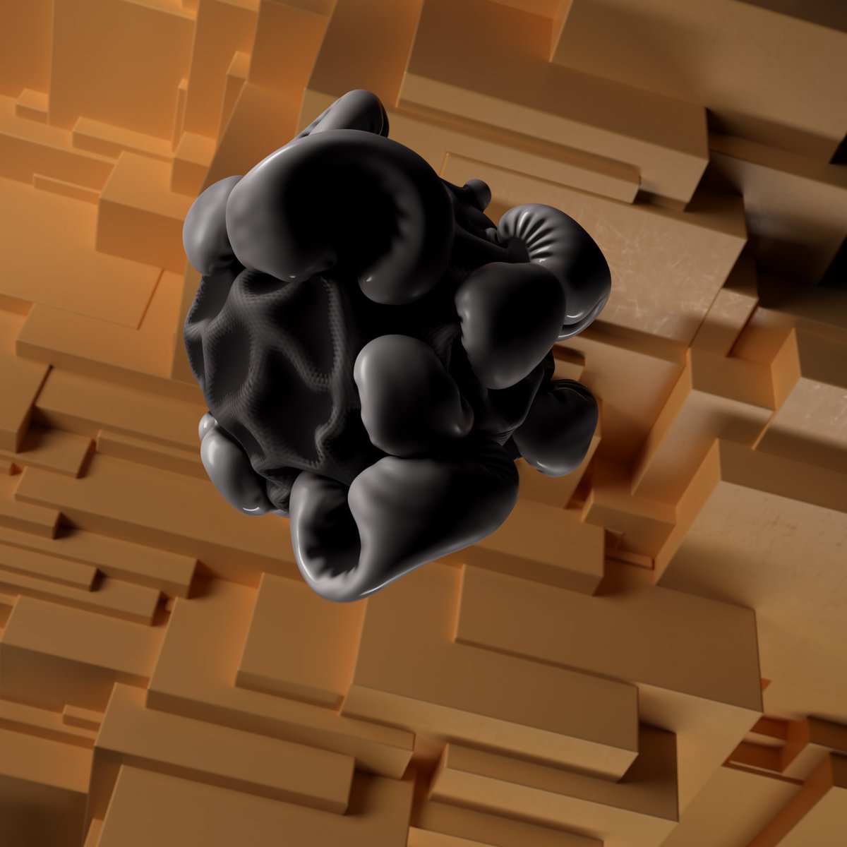 NDMotionGraphic's tweet photo. Contrast Angular/Inflated shapes. Swipe for more RnD
.
Using noise to trigger areas of inflation get really nice results, thanks @k_un_z  for the gems and the stream
. 
#abstractart #houdini #vellum #inflation #octane #render #digitalart #cgi #abstract #nft #art https://t.co/UkQJzE9FwD