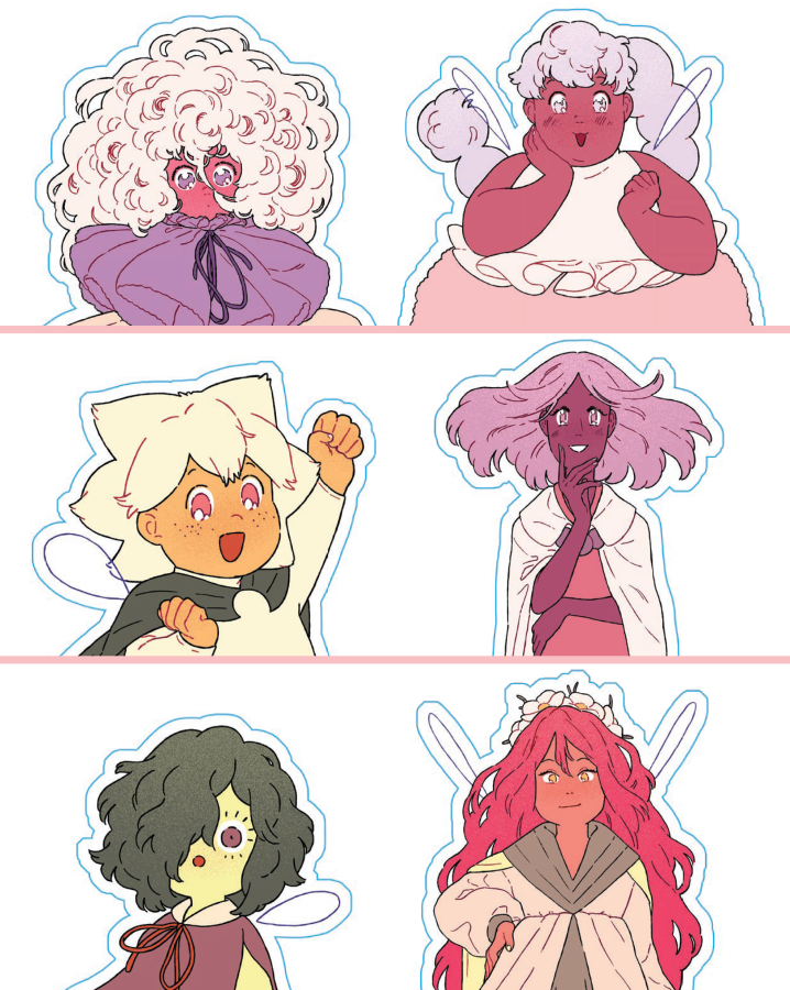 The Sprite and the Gardener is out tomorrow! As bonuses for schools, libraries, and whoever else wants to use them, the Oni Press team put together this printable reading poster and character bookmarks! These images are just previews, but you can download the full versions below: