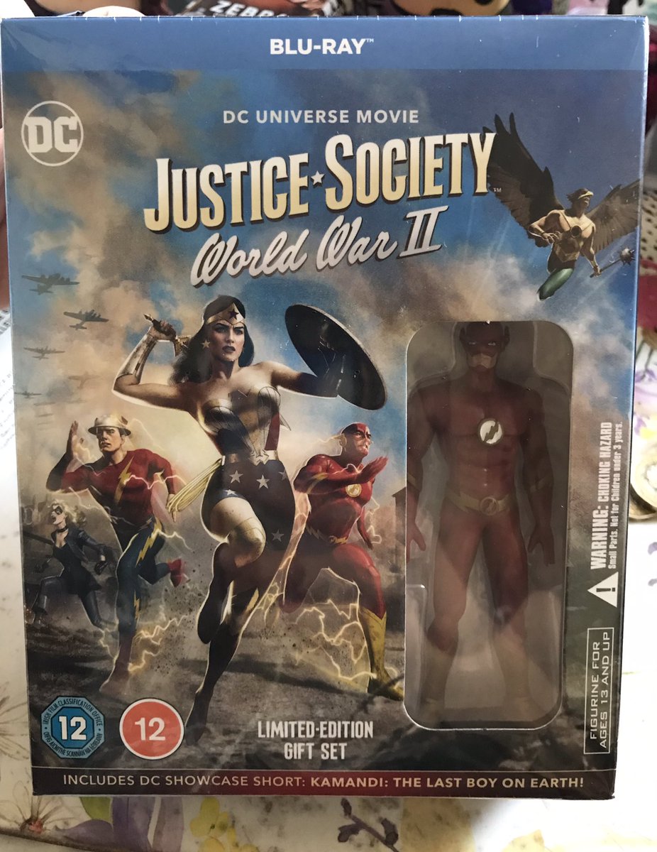 It’s arrived....🥳  #JSWWII on Blu ray  out now in 🇬🇧. Got the limited-edition gift set with  (future boy figure ) 
@Stana_Katic @matthewmercer @elysiarotaru @AbtahiOmid @ArmenTaylor @MattBomer @SuperPRGuy