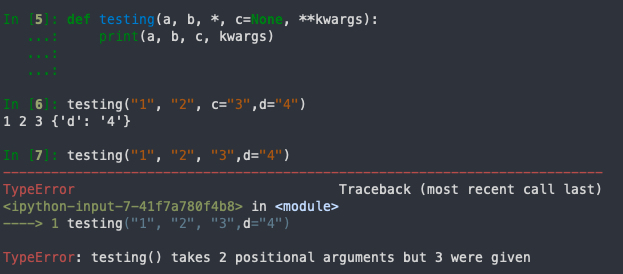 pablo_amnesiac's tweet photo. TIL we can use * to limit the number of positional arguments on a function #Python #pythonlearning https://t.co/OHy5EyKthm