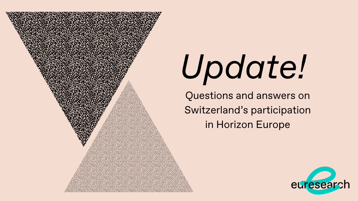 The State Secretariat for Education, Research and Innovation updated its questions and answers on Switzerland’s participation in the European Framework Programmes for Research and Innovation. Get the latest information here: ow.ly/gdxo50EIG1E #HorizonEU <a href="/SBFI_CH/">SBFI SEFRI SERI</a>